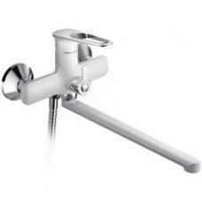 F2249 Змішувач для ванни довгий гусак білий/хром Ø35 FRAP 1/10