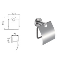 Тримач для туалетного паперу нержавіюча сталь Frap F30103 1/40