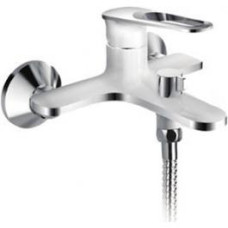 F3249 Змішувач для ванни литий короткий гусак білий/хром Ø35 FRAP 1/10