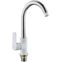 F4031 Змішувач для кухні U гайка білий/хром Ø35 FRAP 1/10