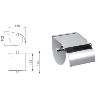 Тримач для туалетного паперу хром Frap F501 1/20