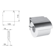 Тримач для туалетного паперу хром Frap F504 6/60