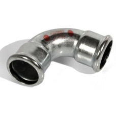 381088900 Коліно сталеве Ø88,9 90° ВВ оцинковане опалення STEELPRES® RM