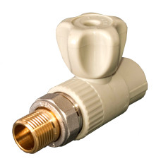 Кран радіаторний прямий PPR Ø20 х 1/2