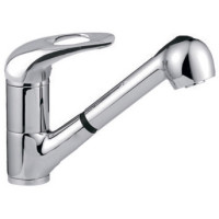 F6002-B (H02) Змішувач для кухні з висувною лійкою шпилька Ø40 FRAP 1/10