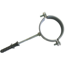 Хомут сталевий +дюбель+шпилька (M8) 60-64 2