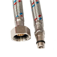 Шланг нерж.для змiшувача  М10*0,8 В (пара)  ДаЧник