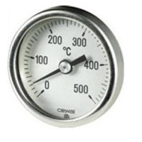 91636300 Біметалевий пірометр PSZ 63 GC Ø63 0/500°С стрижень Ø9 мм х 300 мм Cewal S.p.A.