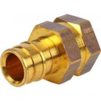 1023018 Штуцер латунь Q&E з накидною гайкою Ø25 х 1