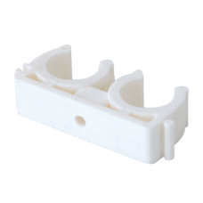 Кліпса подвійна PPR Ø32 Tebo біла  30/300