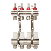 Колекторна група в зборі 1*16, 9 виходів нікель латунь CW617 RSk Італія 1/3