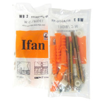 Комплект кріплень для унітазу і біде DN 6мм x 90мм IFAN 1/200