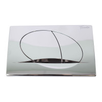 Панель змиву інсталяції овальна хром Pestan