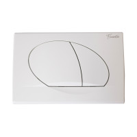 Панель змиву інсталяції овальна біла Pestan