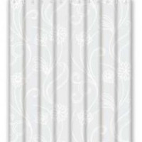 Штора для ванної 180х180 см поліетилен білі квіти Frap F8805 1/50