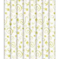 Штора для ванної 180х180 см поліетилен Зірочки Frap F8808 1/50