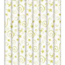 Штора для ванної 180х180 см поліетилен Зірочки Frap F8808 1/50