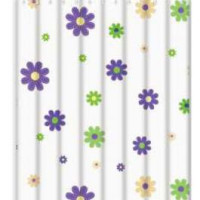Штора для ванної 180х200 см поліетилен Квіти Frap F8851 1/50
