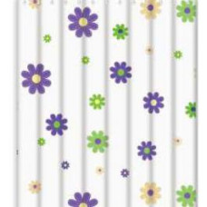 Штора для ванної 180х200 см поліетилен Квіти Frap F8851 1/50