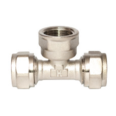 Тройник под обжим ключом 16 х 1/2