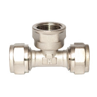 Тройник под обжим ключом 20 х 1/2