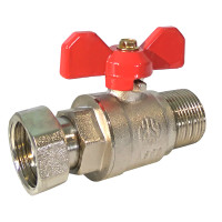 Кран з накидною гайкою прямий 3/4