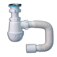 Сифон Лотос-мийка вільний простір з єврошл. нерж. випуск 1 1/2 М-03-ES 1/15