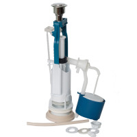 Зливний механізм однокнопковий + Поплавець з боковим підведенням 1/2