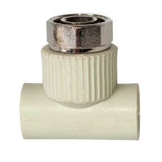 Трійник PPR з накидною гайкою Ø20 х 1/2