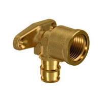 1023035 Водорозетка латунь Q&E з фланцем Ø20 х 1/2