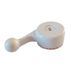 Ручка пластикова Біла для проточного водонагрівача WEZER