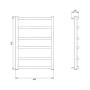 Полотенцесушитель водяной Трапеция D 38/25 40х80