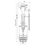 Зливний механізм для унітаза ANI Plast WC7030M