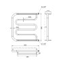 Полотенцесушитель водяной Змеевик D 38/20х1/2