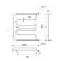 Полотенцесушитель водяной Змеевик D 38/20х1/2