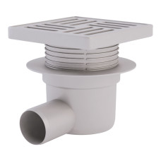 Трап ANI Plast TA5610 горизонтальний з пластиковою решіткою 150х150