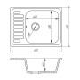 Кухонна мийка Fosto 6449 SGA-203 (FOS6449SGA203)