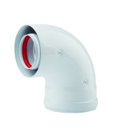 Кут коаксійний 90° 60х100