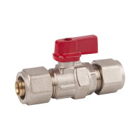 Кран кульовий обтискний SD Forte 16