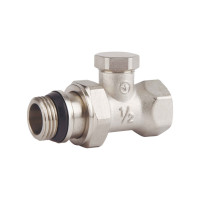 Кран радіаторний прямий SD Forte Classiс з антіпротіканням 1/2