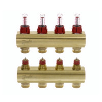 Колектор з витратомірами Danfoss FHF на 4 виходи (088U0524)