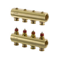 Колектор без витратомірів Danfoss FHF 4 виходи (088U0504)