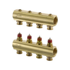 Коллектор без расходомеров Danfoss FHF 4 выхода (088U0504)
