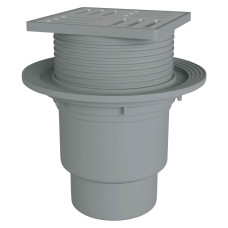 Трап ANI Plast TA1712 вертикальний з нержавіючою решіткою 150х150