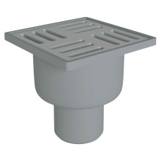 Трап ANI Plast TQ5202 вертикальний з нержавіючою решіткою 100х100