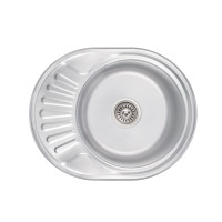 Кухонна мийка Lidz 5745 Satin 0,6 мм (LIDZ574506SAT)