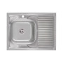Кухонна мийка Lidz 6080-L Satin 0,6 мм (LIDZ6080L06SAT)