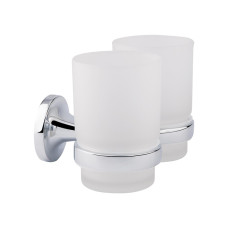 Склянка подвійна GF (CRM)S-2808 з тримачем зубних щіток