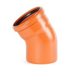 Коліно ПВХ каналізаційне 160, 15°