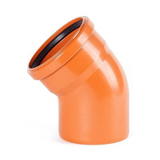 Коліно ПВХ каналізаційне 200, 30°